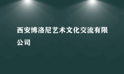 西安博洛尼艺术文化交流